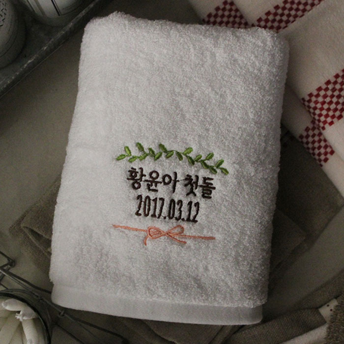 사슴n4 소량 자수 송월타올 (10장세트)